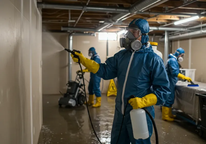 Basement Sanitization and Antimicrobial Treatment process in Panama City, FL